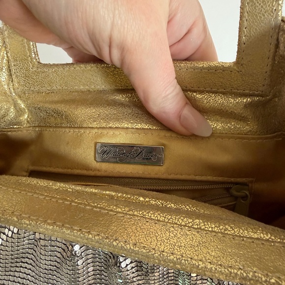 Whiting & Davis Gold and Silver Rinestone Clutch - Picture 8 of 8